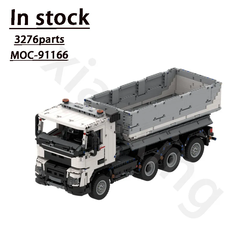 

New MOC-91166 8x4*4 Dump Truck Made of Building Block Model 3276 Parts City Important Transportercustomized Kidsbirthdaytoy Gift