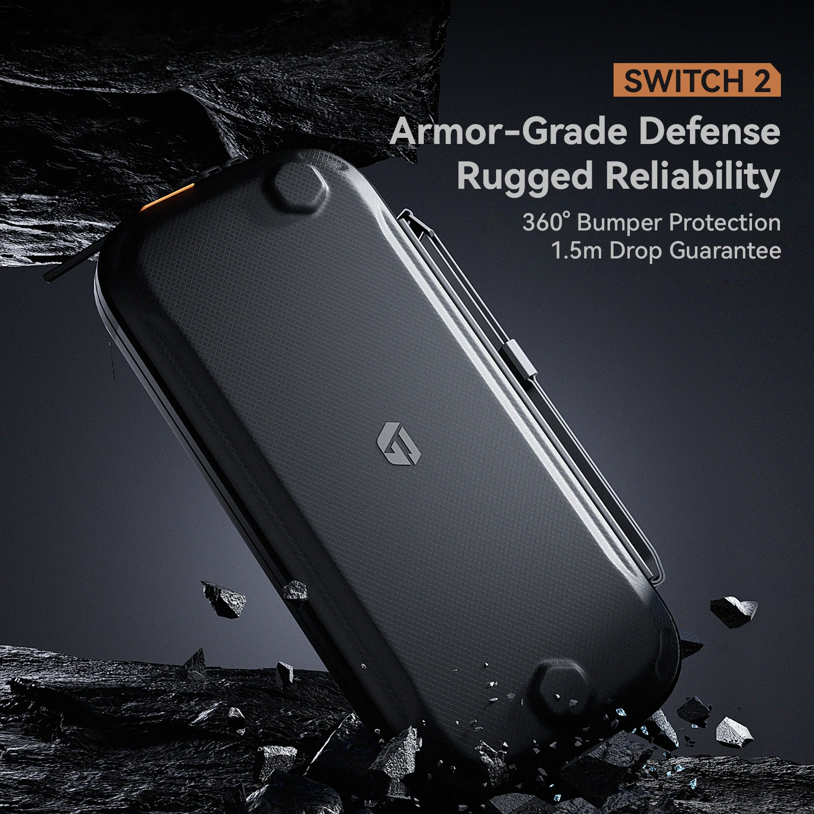 G.S.TAC Tactical Slim Carrying Case Compatible with Switch 2 (2025), Hard Storage Bag with 12 Game Card Slots