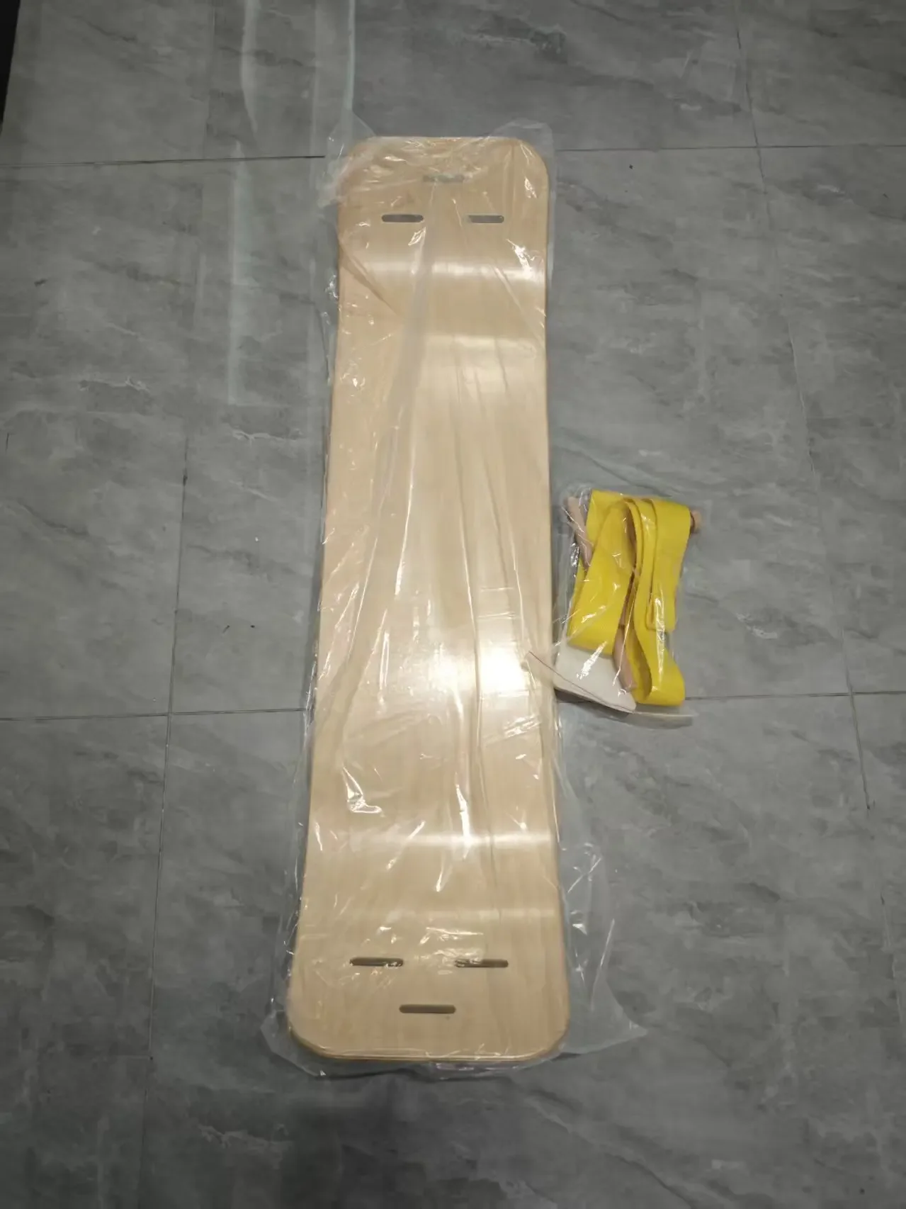 Double Warping Wooden Balance Board, Yoga Training Wobble Board for Core Fitness Home Exercise