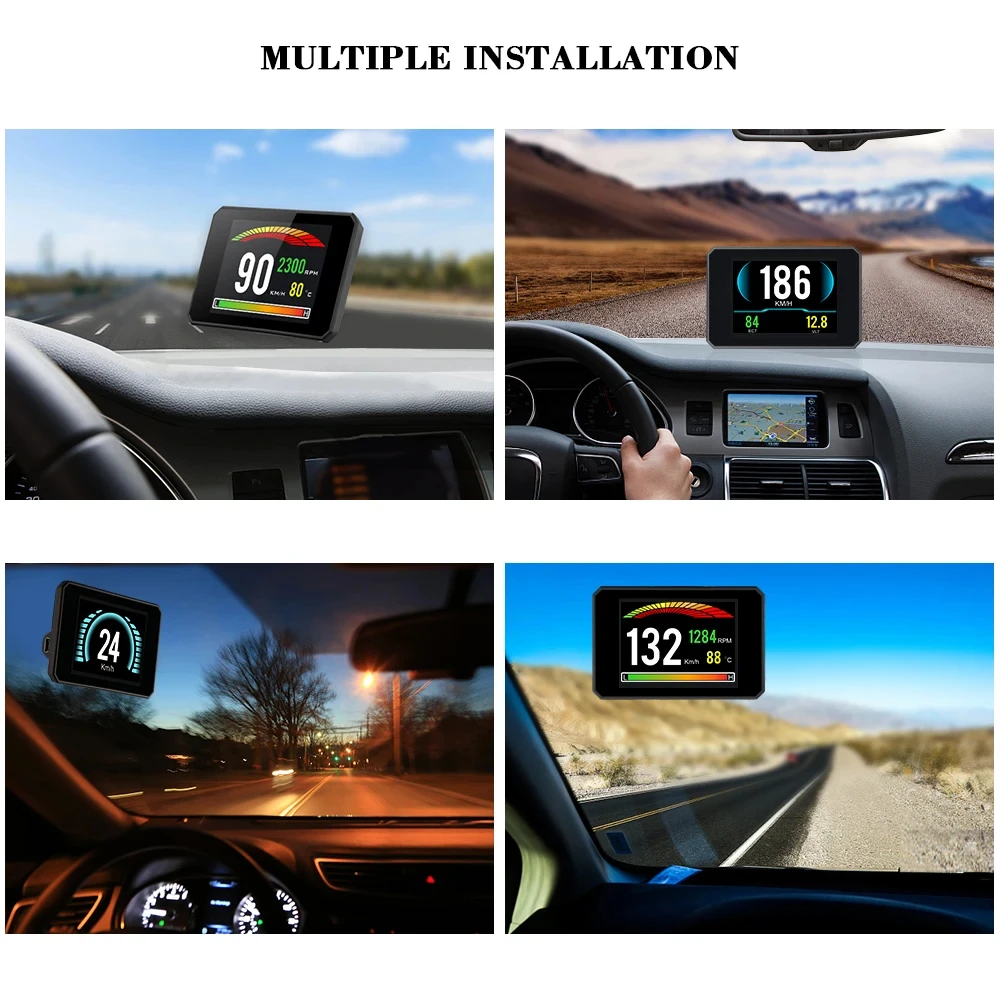 HUD Car Display Head Up P16 OB - đánh giá và giá Obd2 Hud Speedometer Projector
