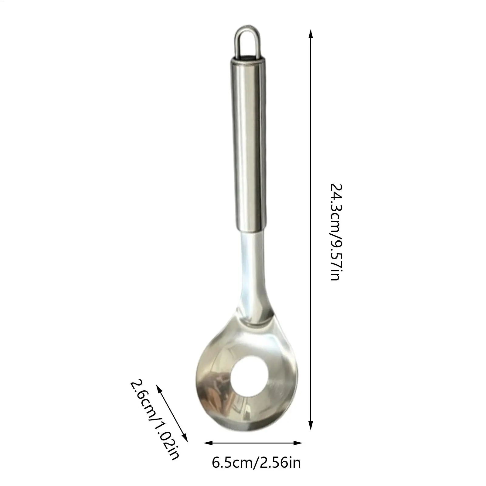 Fotografia 7: Colher para fazer almôndegas, utensílio de cozinha manual em aço inoxidável, ideal para preparar almôndegas em casa, bares, cozinhas e para refeições em família.