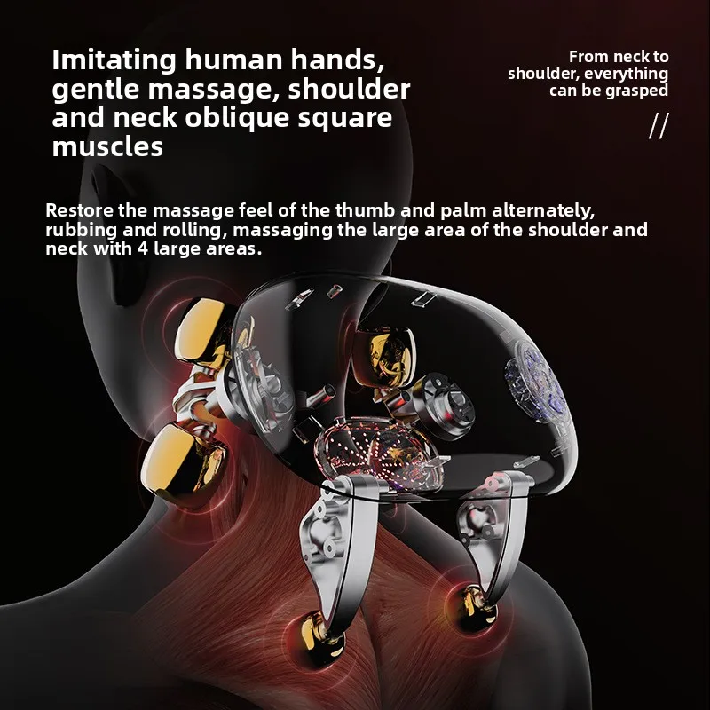 جديد مدلك عنق الرحم الظهر الخصر شبه منحرف الكتف الرقبة العجن الجسم متعدد الوظائف قطعة أثرية مدلك 2025