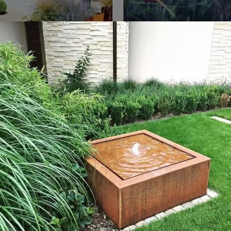 For Supplier Corten Steel Pond Water Feature for Garden/patio