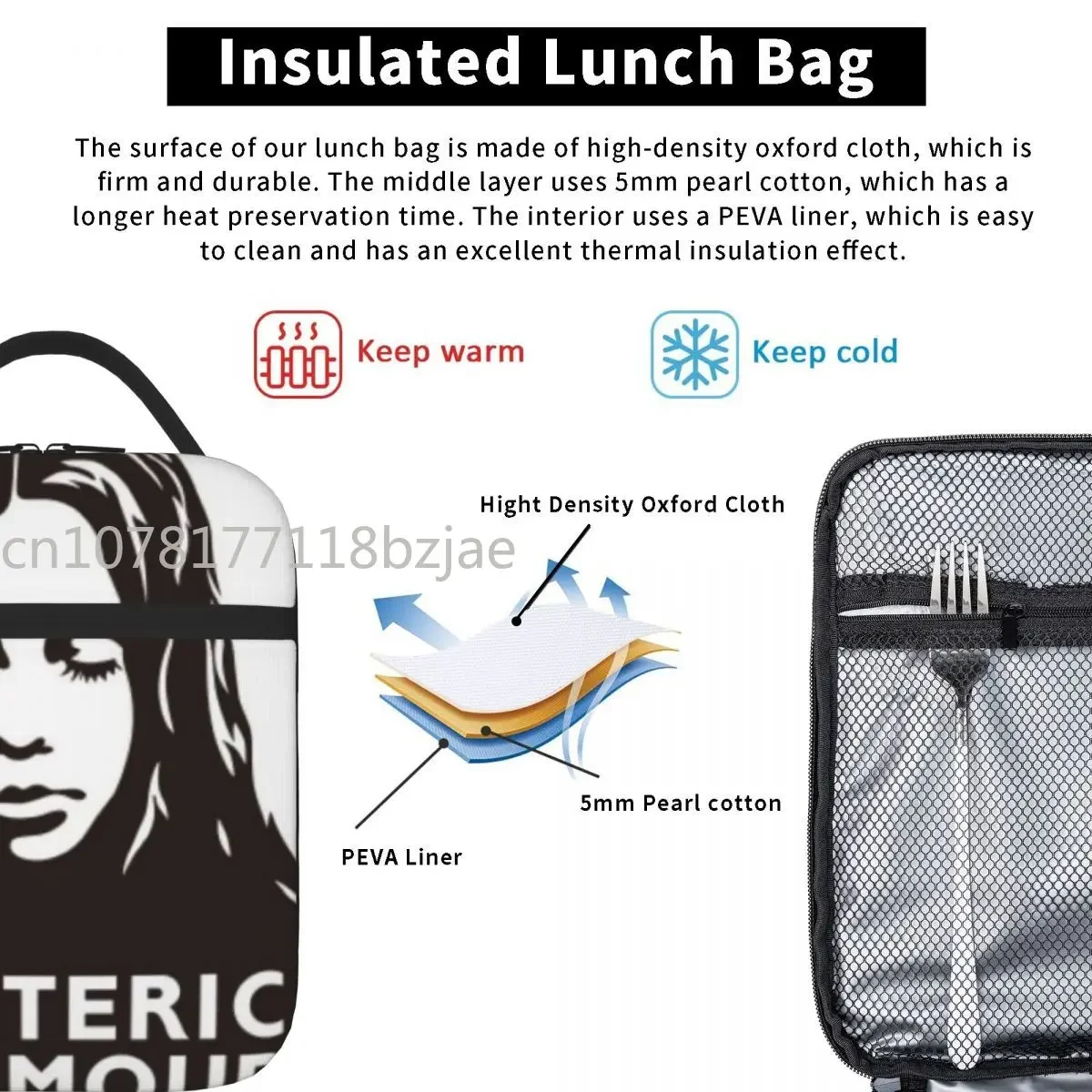 Hysteric Glamour 17 Lunch Tote Lunch Bags Thermal Lunchbox Lunch Box Thermal