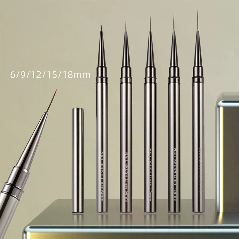 1pc Pen Nail Art Liner Brushes Gel Brush Polish Painting Drawing Set For Home Use High Quality Durable Material