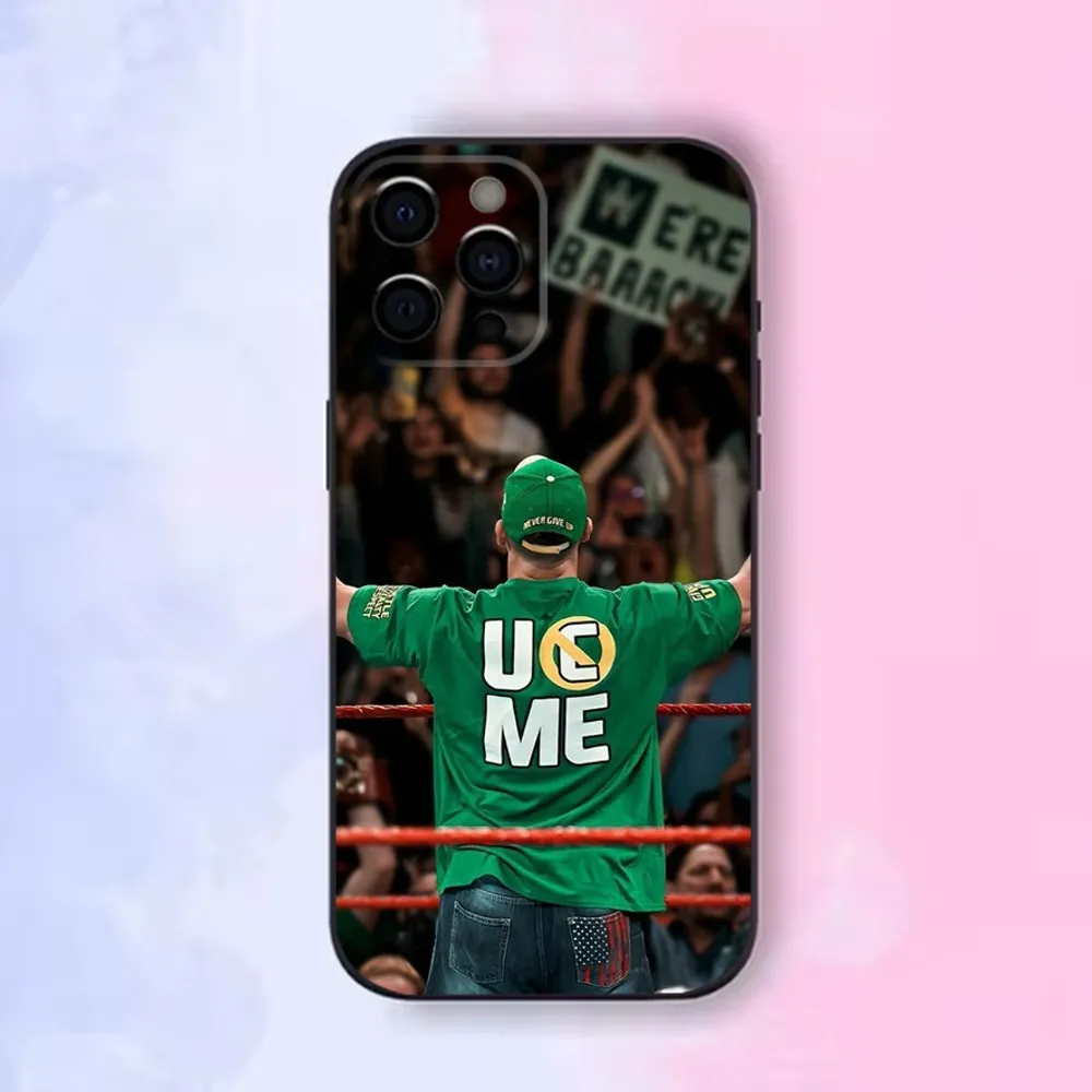 J-John C-Cena Phone Case For iPhone16,15,14,13,12 Mini 11 Pro XR,X,XS,MAX 7,8 Plus Silicone Cover Soft Black