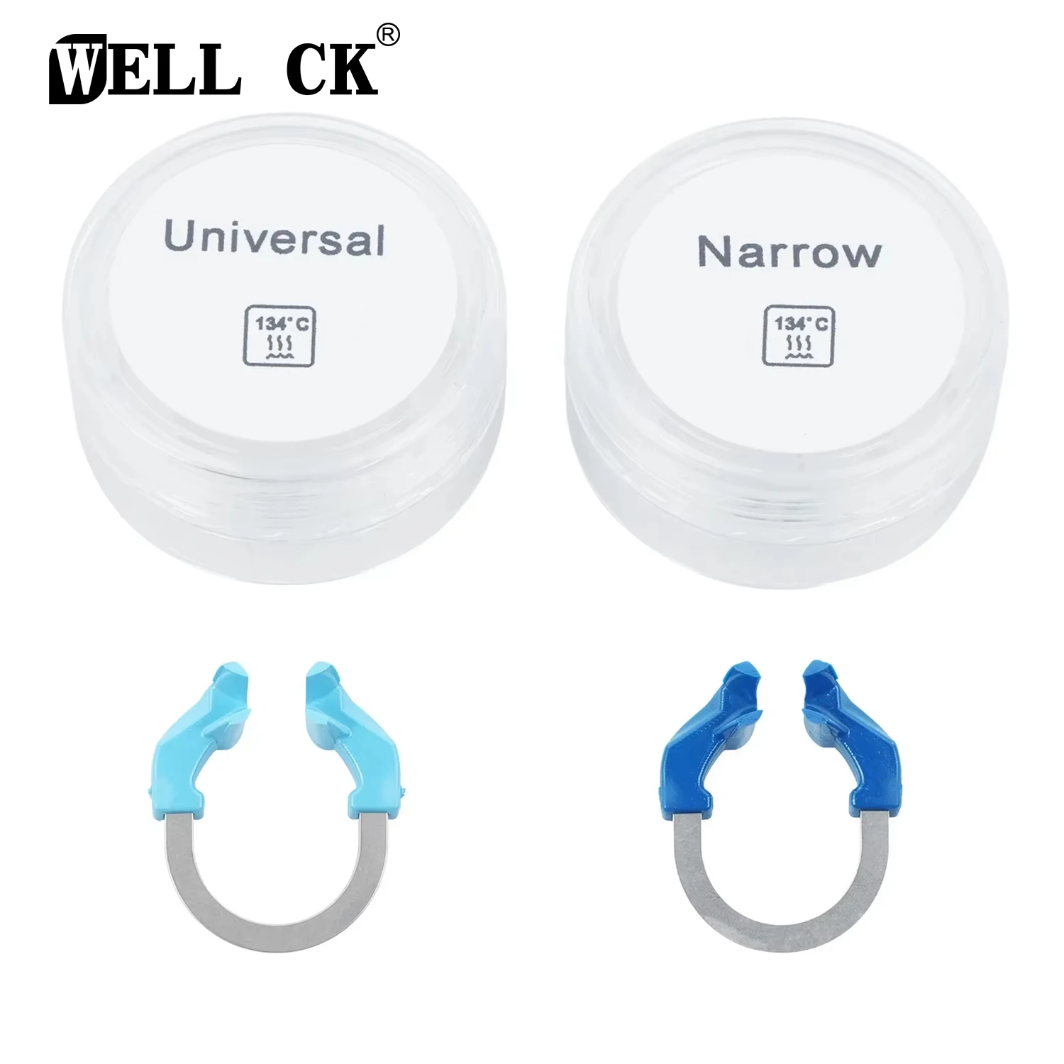 

WELLCK Dental Forming Clamp Ring Dental Retaining Rings Bean Cutter Clip Resin Nickel-Titanium Alloy High Temperature Resistant