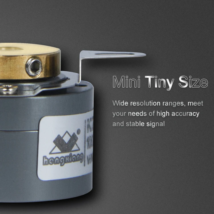 GOOD HENGXIANG K22 Mini Hollow Shaft Incremental Rotary Encoder Optical 1024ppr IP40 Sensor Encoder
