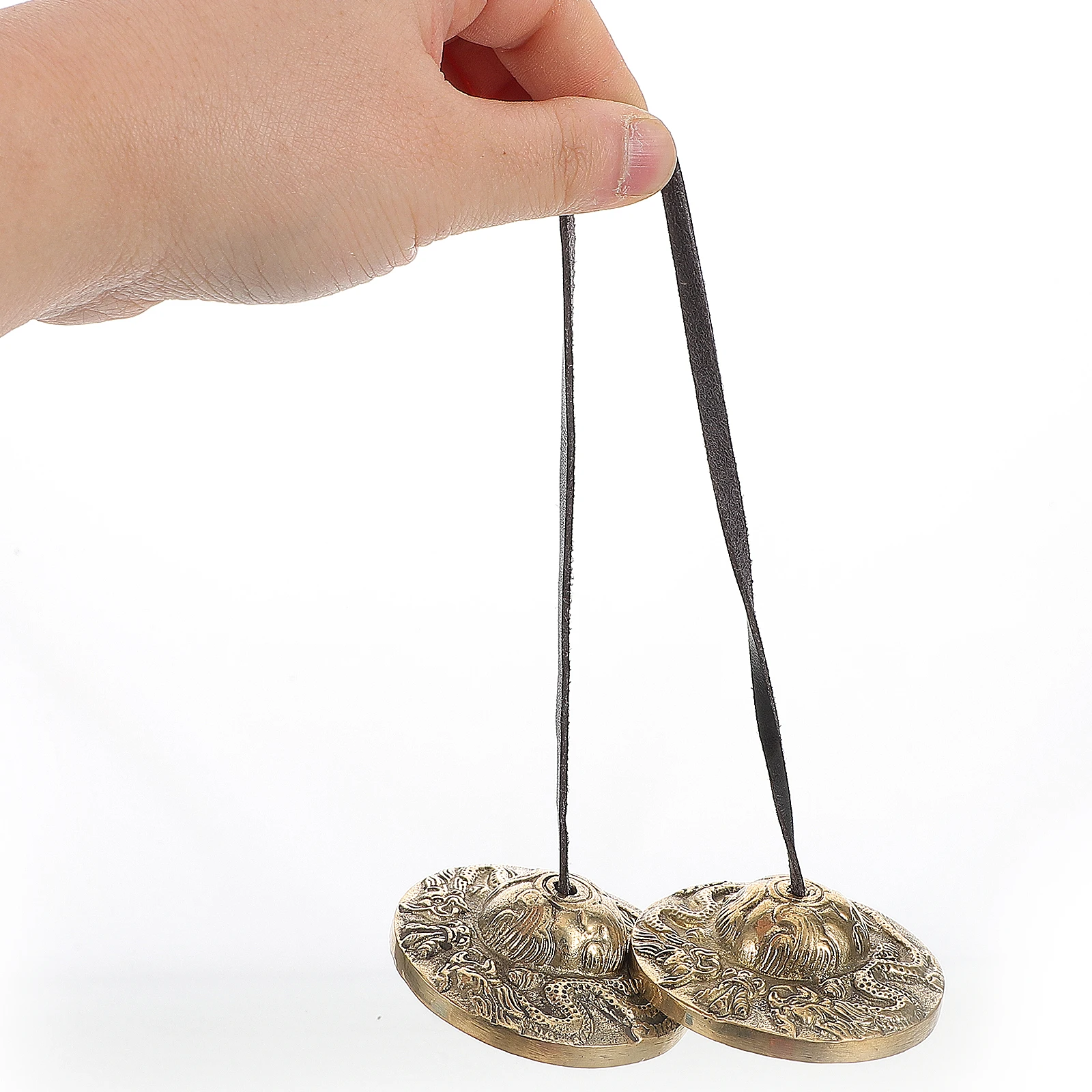 

1Set Nepalese Copper Bell Cymbals Design Percussion Meditation Instrument Yoga Chimes Relaxation Mindfulness Bell