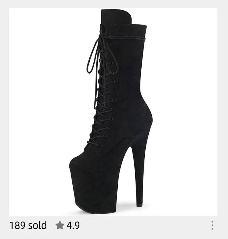 Stripper Shoes Clear 20cm Rhinestone Platform Hate Sky High Sandals Nightclub Model Shining 8inches High Heels New Bride Exotic
