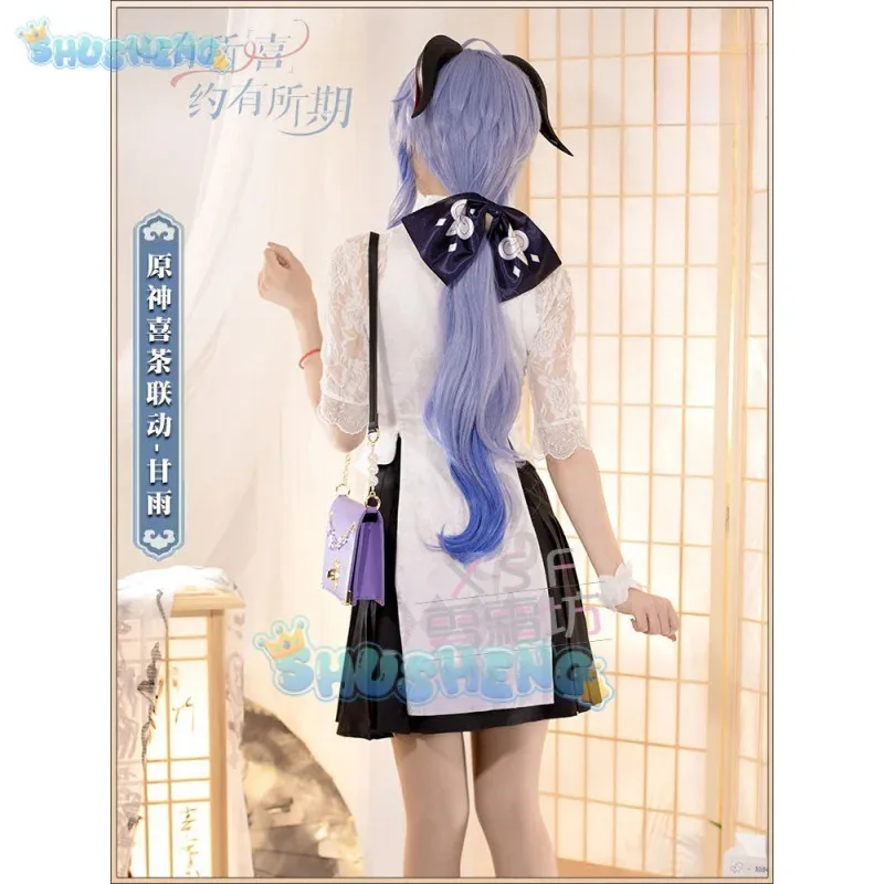 

2025iyi Genshin Impact, потому что Xicha Linkage Ganyu косплей Cheongsam