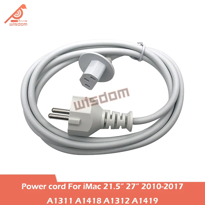 New Power Cord Cable For iMac A1311 A1312 A1418 A1419 EU AU UK US Plug Power Cable 2010-2017