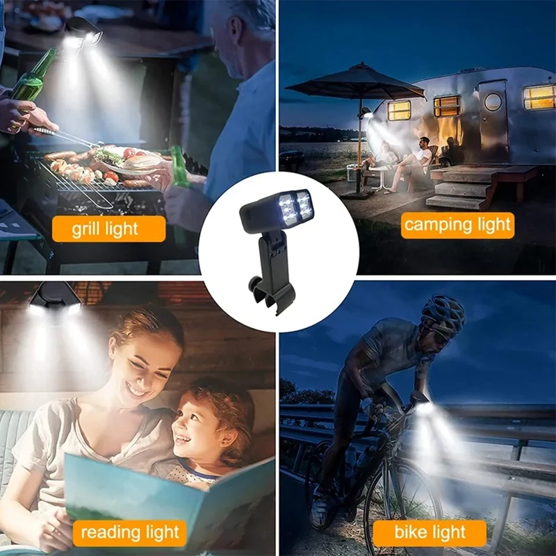 ●Portable BBQ Grill Light LED Light Flashlight Light Rotatable Camping Light BBQ Grill Accessories-A57M