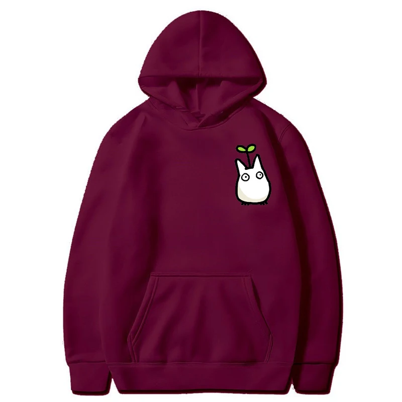 Mulheres de Mangas Compridas Studio Ghibli Hoodie, Moletons Totoro, Impressão Anime Japonesa, Outono, Inverno