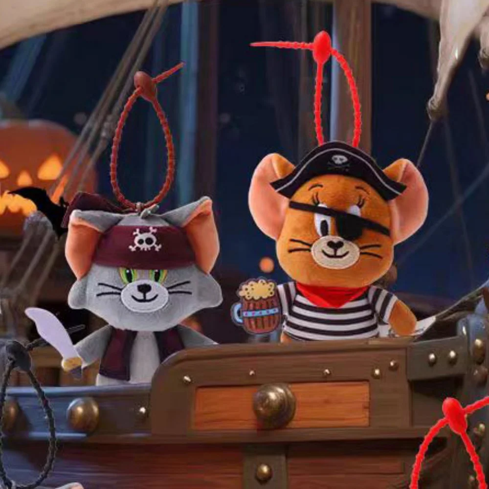 

Подлинная плюшевая кукла серии Tom And Jerry Pirate Kawaii, аниме-персонаж, плюшевые брелки, декор для рабочего стола, плюшевые игрушки, подарки для девочек