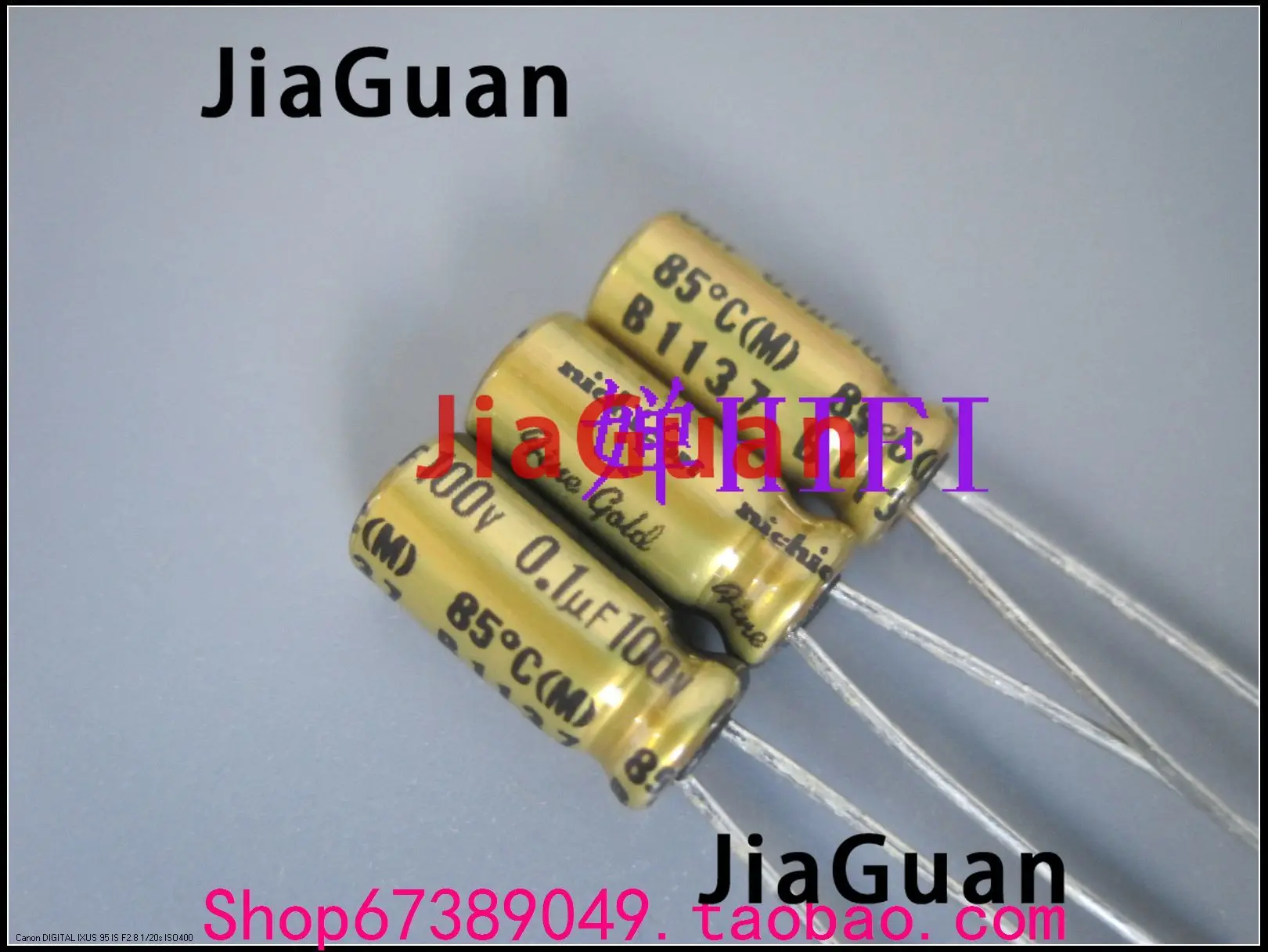 20PCS NICHICON FG 100V0.1UF 5x11MM fine gold 0.1UF 100V FineGold MUSE Audio Capacitor 0.1uf/100v 0.1uf100v