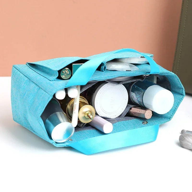 Women Large Capacity Cosmetic Bag Handbag InnerBag Multi-pockets Storage Makeup Bags Purse Organizer LuggageBags
