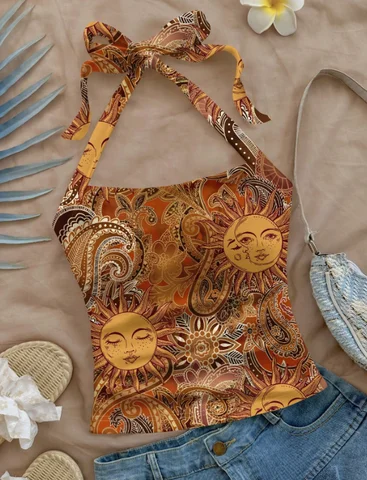 Strap top zomer Europese en Amerikaanse sexy hangende nek vest slim fit dameskleding