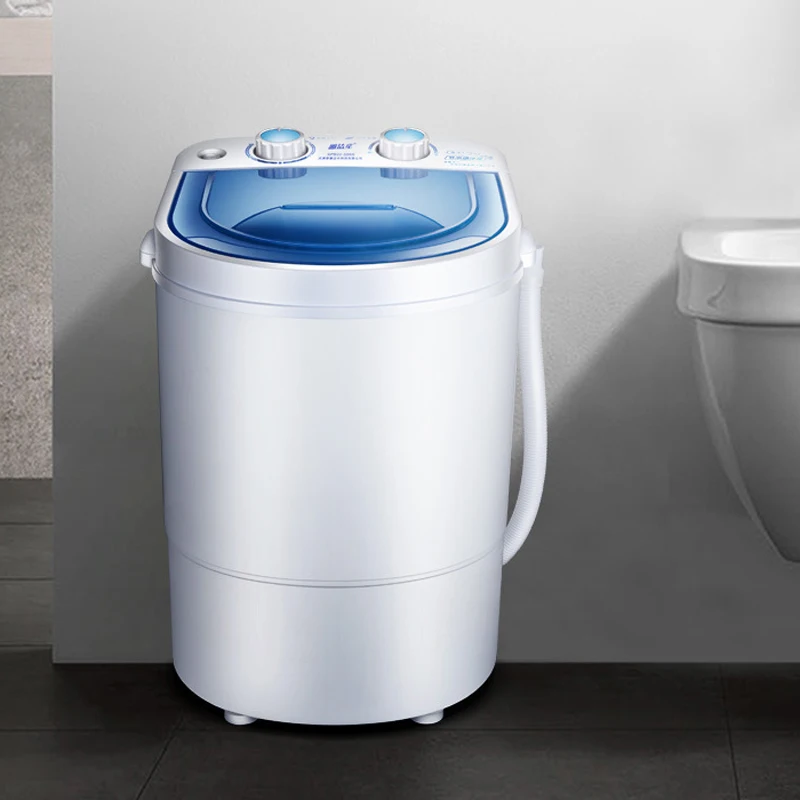 Mini Washing Machine, Single Bucket Washing Machine, Household Semi-automatic Washing and Stripping Integrated Machine 2.2kg