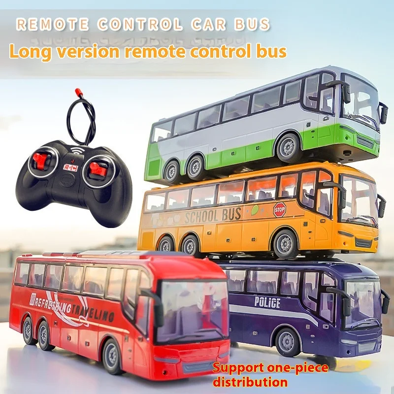 Rc Car Large Electric Remote Control Vehicle Bus illuminazione Wireless simulazione auto giocattolo per bambini regalo di compleanno