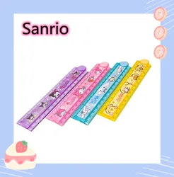 4 Kawaii Sanrio Melody Rulers Cute Cinnamon Folding Rulers 30cm Drawing Tools Stationery Gifts School Supplies