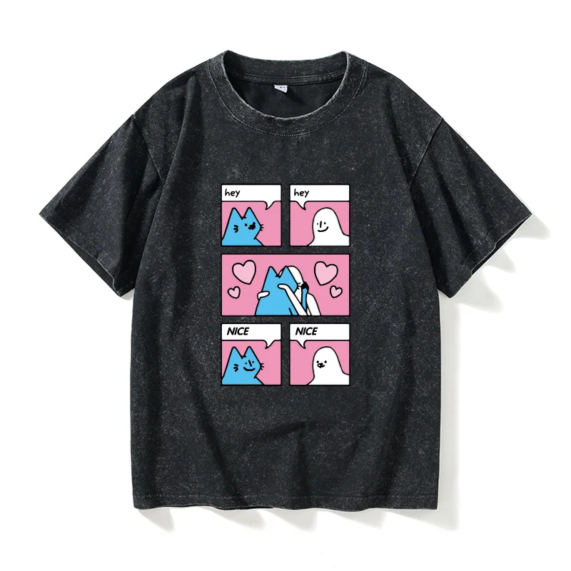 

Синяя футболка Dir Leon Karssen с круглым вырезом и коротким рукавом, мужская, повседневная, хлопковая, летняя, модная, с классическим узором