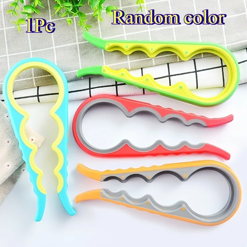 4-in-1 Multifunctional Can Opener Ergonomic Non Slip Grip Random Color Kitchen Tool For Seniors Arthritis Great Father's Day Pre