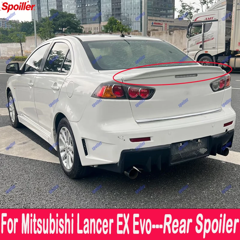 For Mitsubishi Lancer EX Evo 2008 -2015 Trunk Lip Spoiler Wing Car Accessories  Spoiler