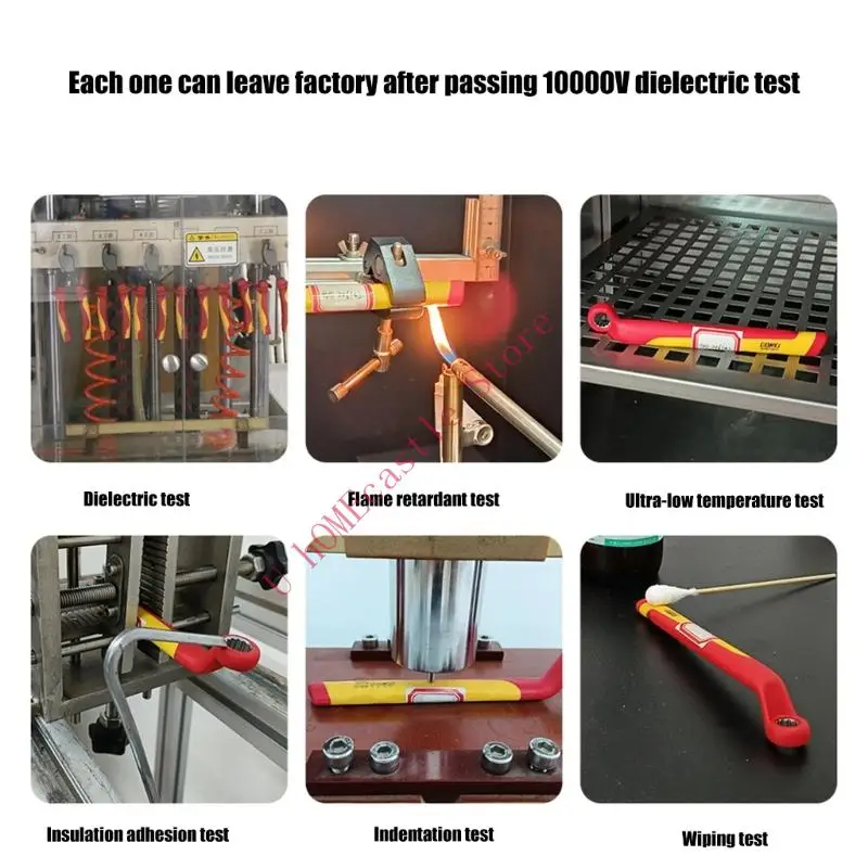 

63HF 1000V Изолированные пластиковые плоскогубцы для электрической установки и ремонта инструмента с удобной эргономической