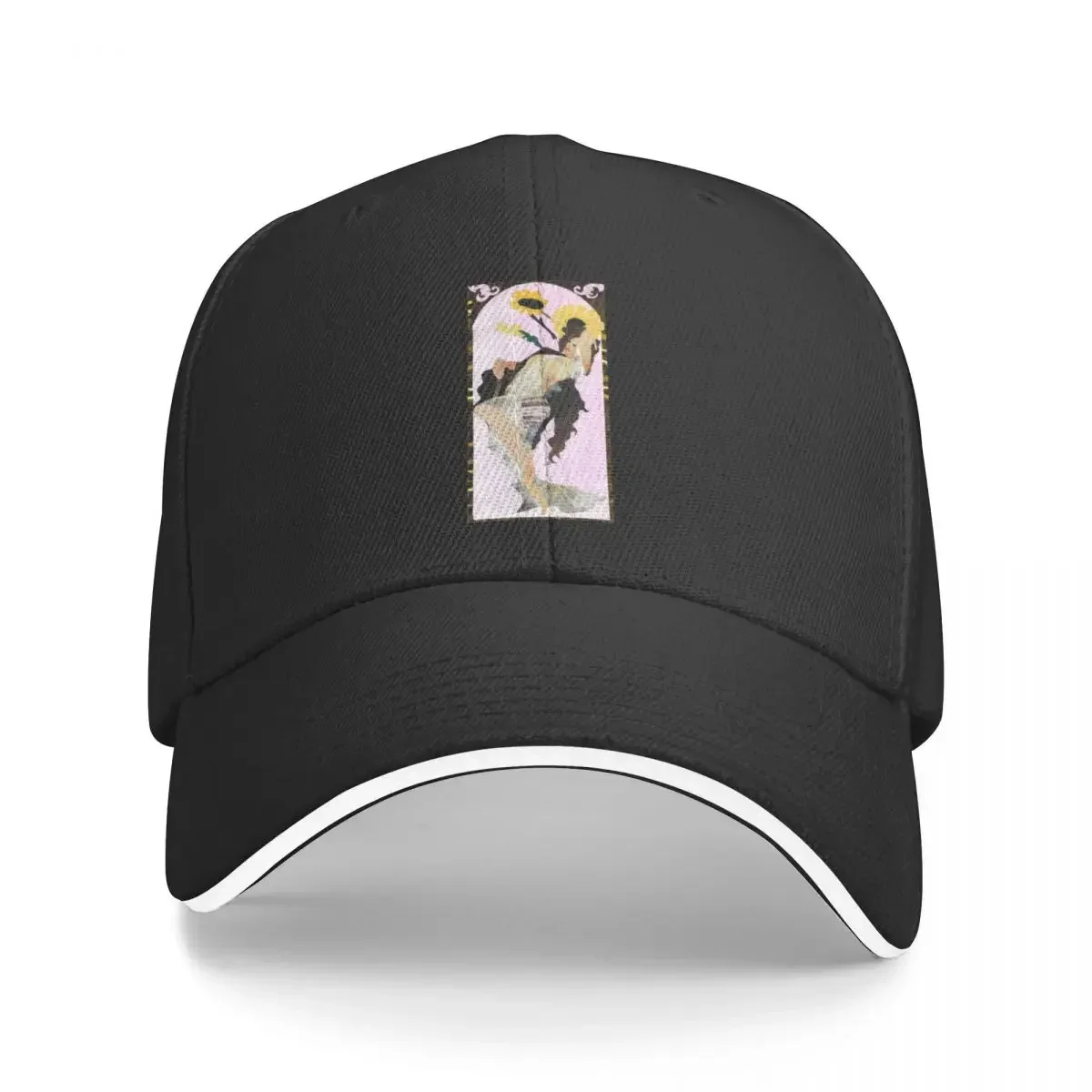 Collage Summer Alphonse Mucha Baseball Cap Ball Cap Sun Cap Golf Women's Men's