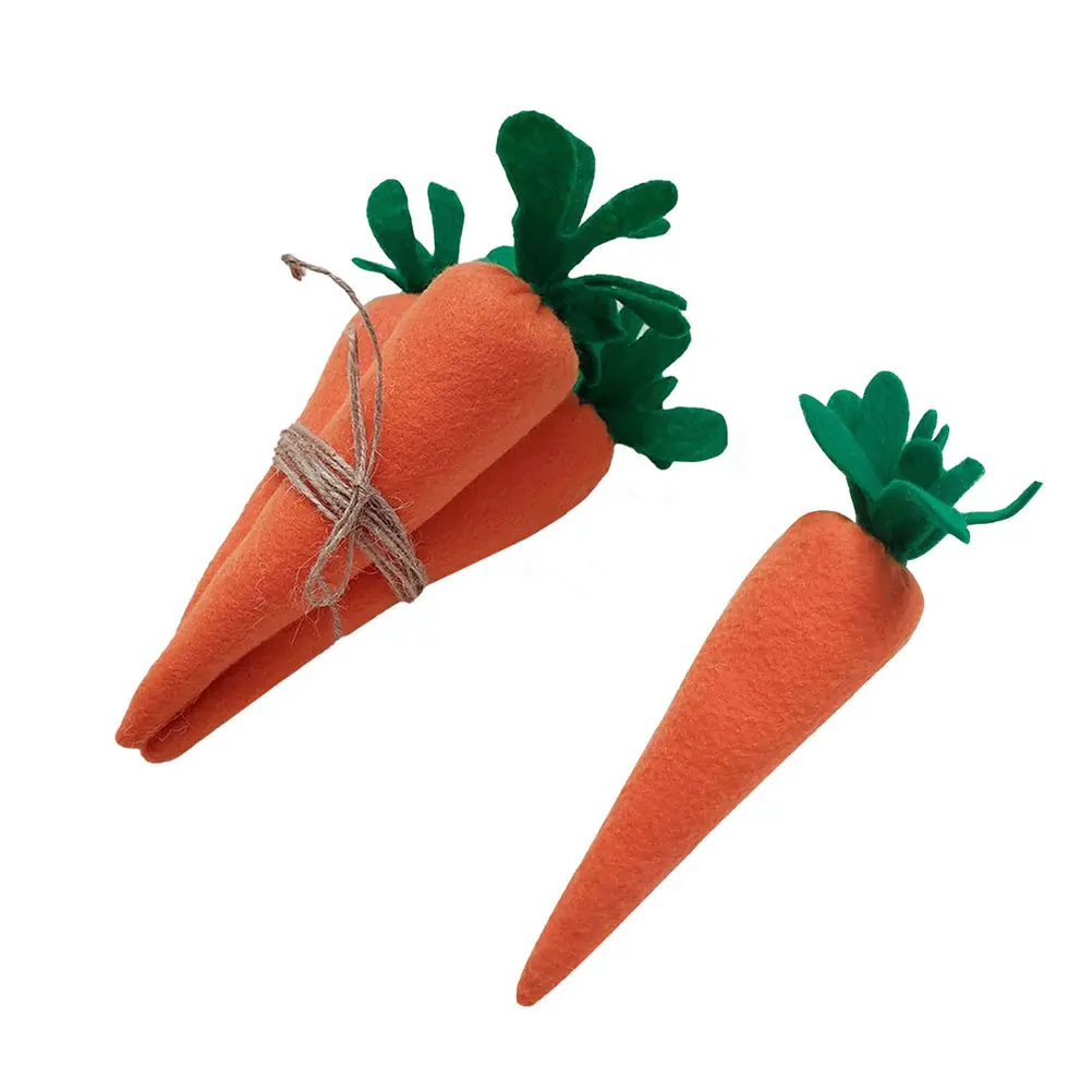 

4Pcs Premium Carrot Ornament Lifelike Fake Carrots for Easter Decor Festival Party Yard Garden Decoration Creative Home