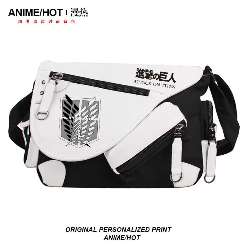 حقيبة ظهر Attack Giant Perimeter Freedom Wing بكتف واحد وحقيبة ظهر ذات سعة كبيرة وحقيبة ظهر أنيمي