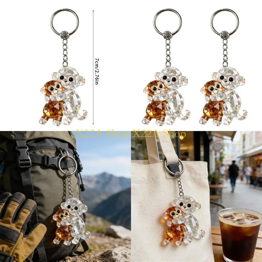 Unique Unique Crystal Monkey Keychain Stylish Gift Holder For Women And Girls