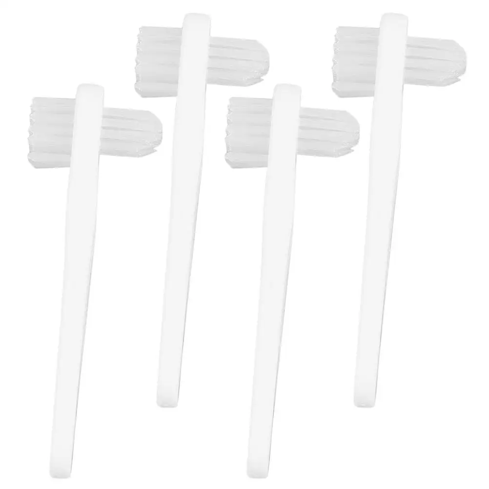 

4 Pcs Double Sided Travel Denture Brush Toothbrush for Dentures Pp Toothbrushes