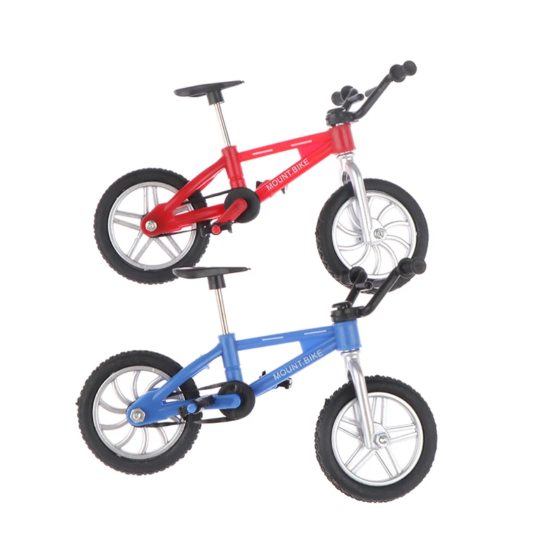 1 Stuk Poppenhuis Miniatuur Retro Vinger Fiets Assemblage Fiets Model Voor Pop Hosue Decor Kinderen Doen Alsof Spelen Speelgoed