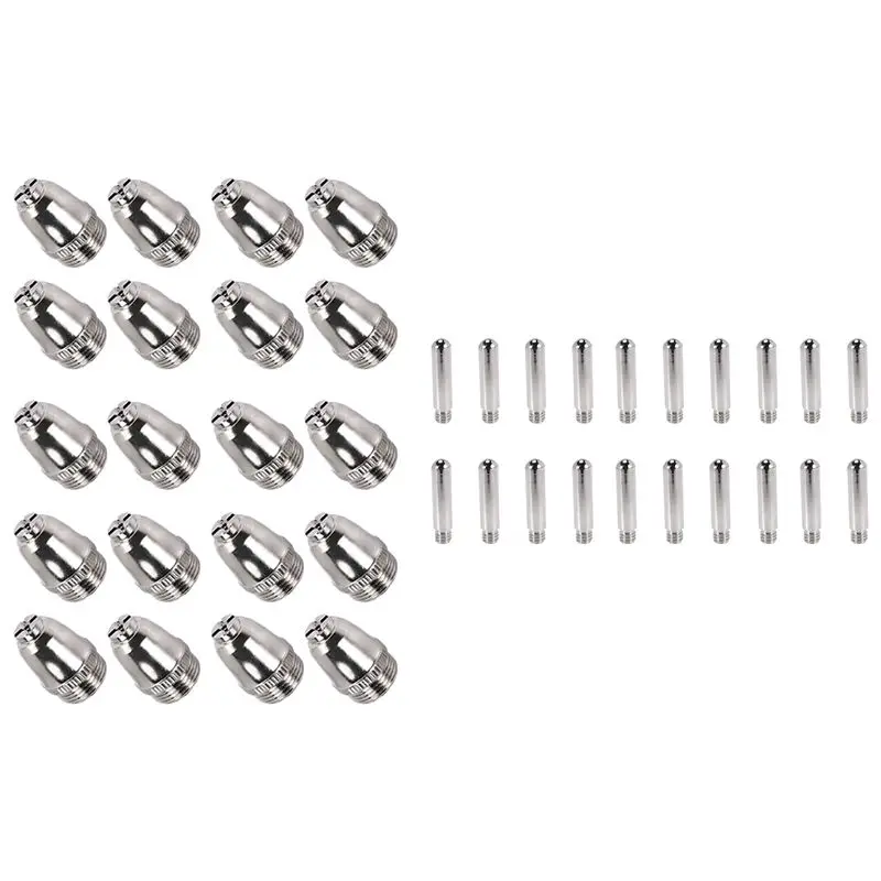 

ABMH-40Pcs AG60 Plasma Cutting Torch Consumable SG55 Plasma Cutter Kit 60A AG-60 Plasma Torch Tip Electrode Nozzle