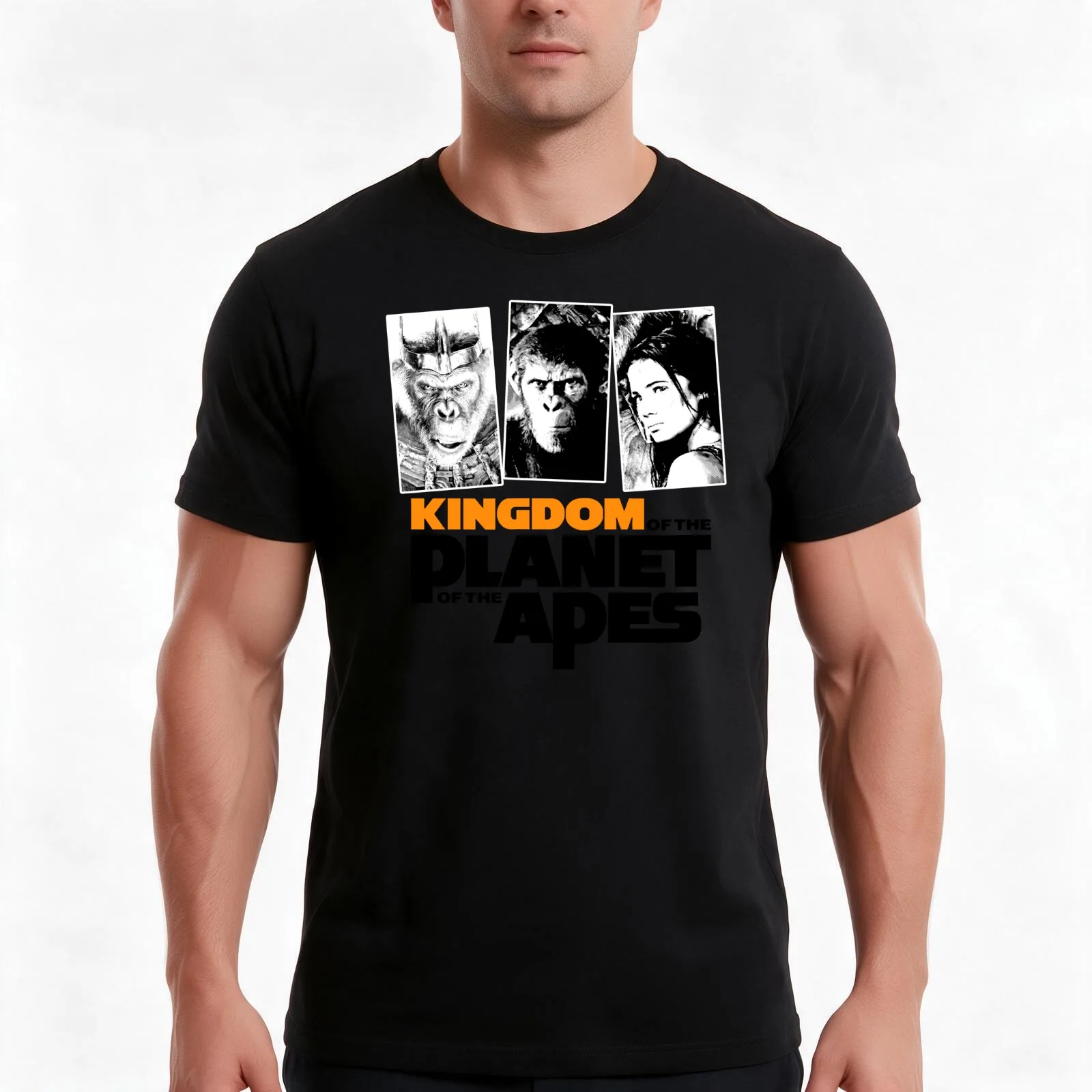 Kingdom of the Planet of the Apes: Proximus Caesar T-Shirt, Summer Casual Cotton Tee, Oversized Streetwear Tops, 100% Cotton