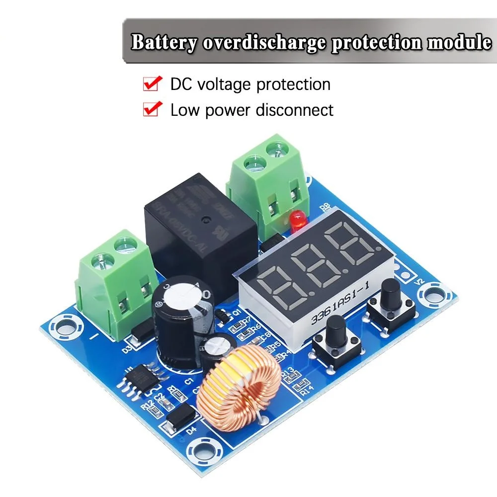 

XH-M609/HCW-M635 DC 12V-36V Charger Module Voltage OverDischarge Battery Protection Precise Undervoltage Protection Module Board
