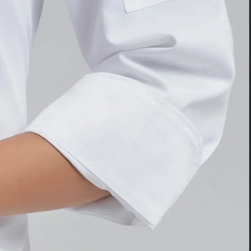 Unisex Chef Restaurant Jacket Short Sleeve Chef Coat Men Women Kitchen Wear Waiter Bakery Uniform