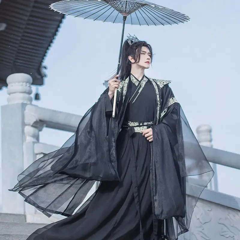 

DY20mo ran Cosplay Costume Erha and His White Cat Master Cosplay Moran Antiquity Halloween Cosplay Prop Wig Shoes For Women Men2