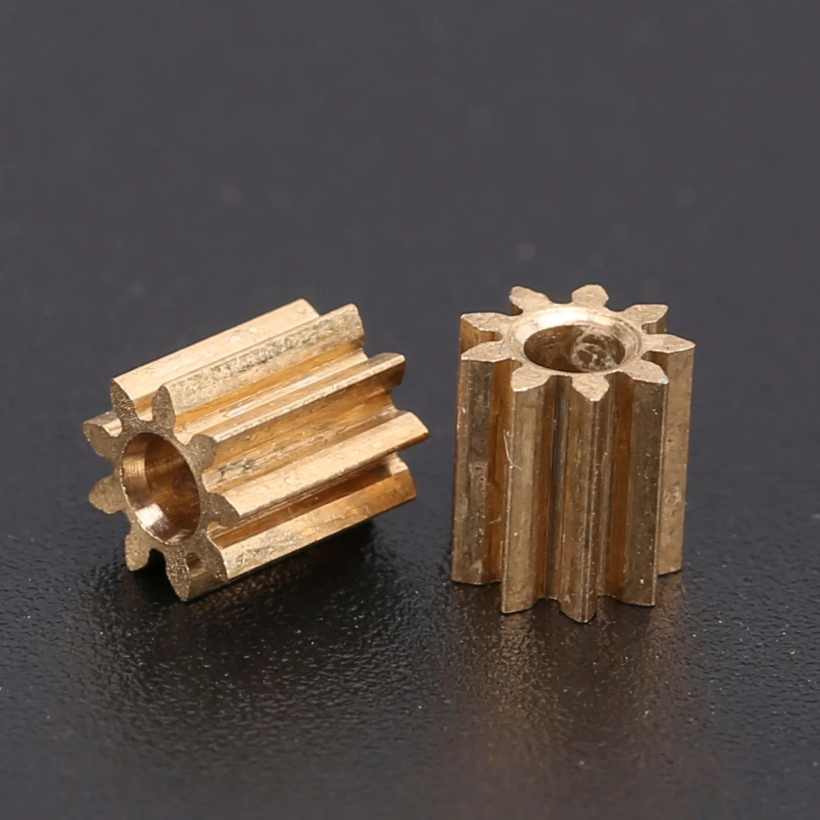 Motor Pinion Gear Brass Gear 9 Teeth Replacement Parts Brass Gear Cogwheel Pinions Engine Gear Drive Gear Pinion Gear