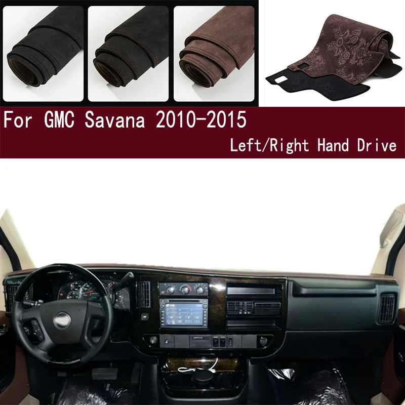 For 2010-2015 GMC Savana Dashmat Dashboard Cover Instrument Panel Sunscreen Pad Ornaments