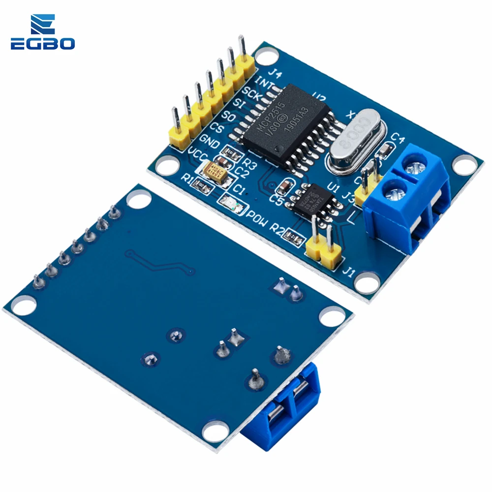 1 قطعة ~ 10 قطعة EGBO MCP2515 CAN وحدة الحافلة TJA1050 استقبال SPI لوحدة تحكم 51 MCU ARM