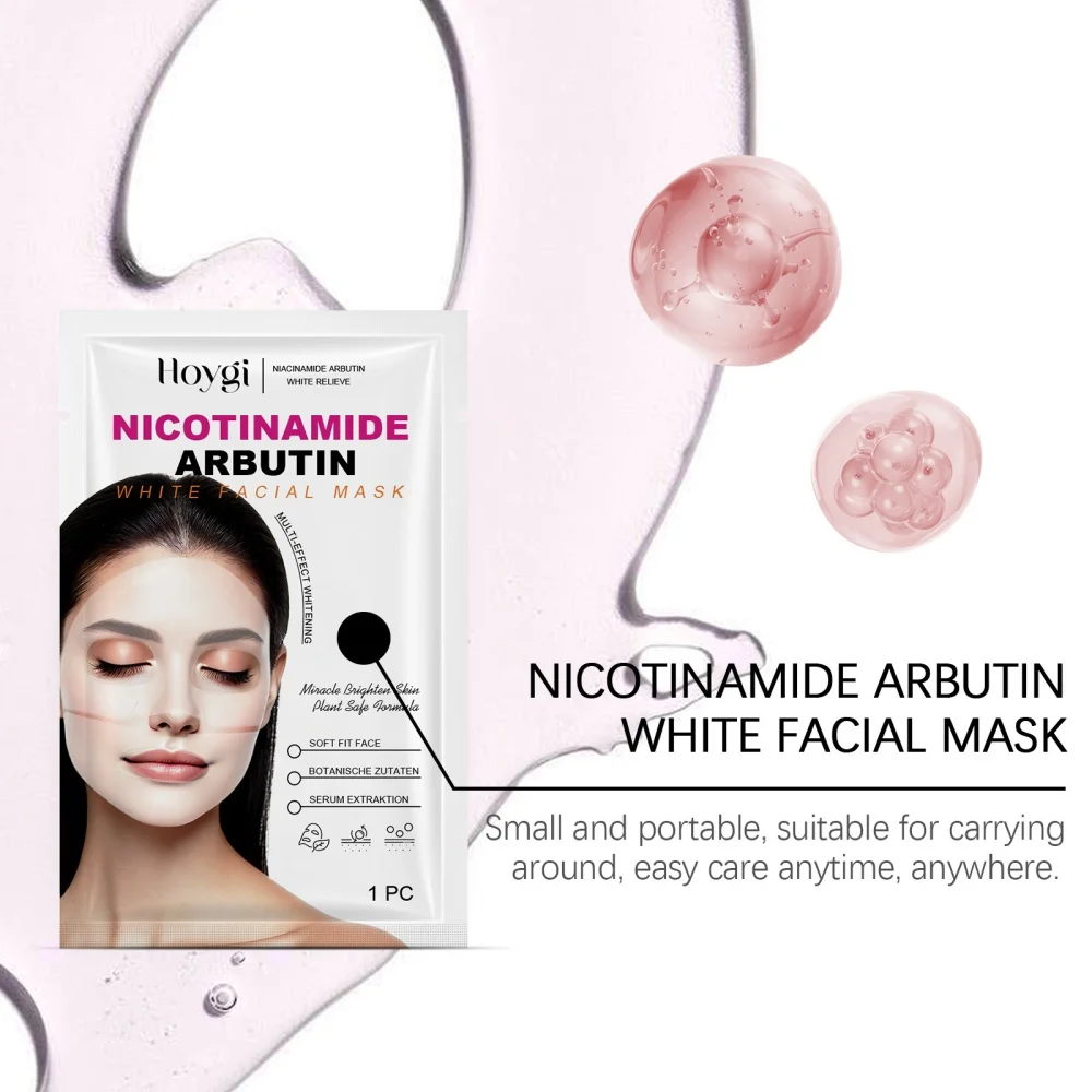 

Moisturizing facial mask deep moisturizing and water locking skin brightening arbutin nourishing, soothing, repairing