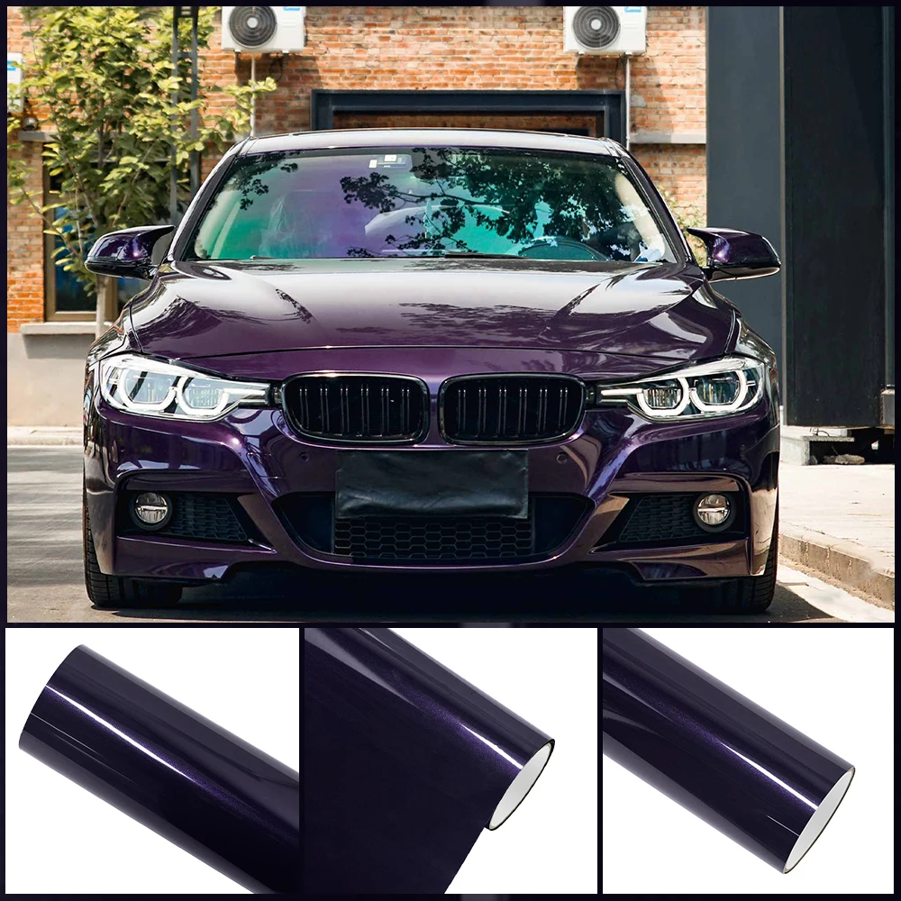 

Глянцевая венецианская фиолетовая металлическая пленка для домашних животных, виниловая пленка, защитная пленка для всего тела автомобиля, цветная наклейка, аксессуары для автотюнинга