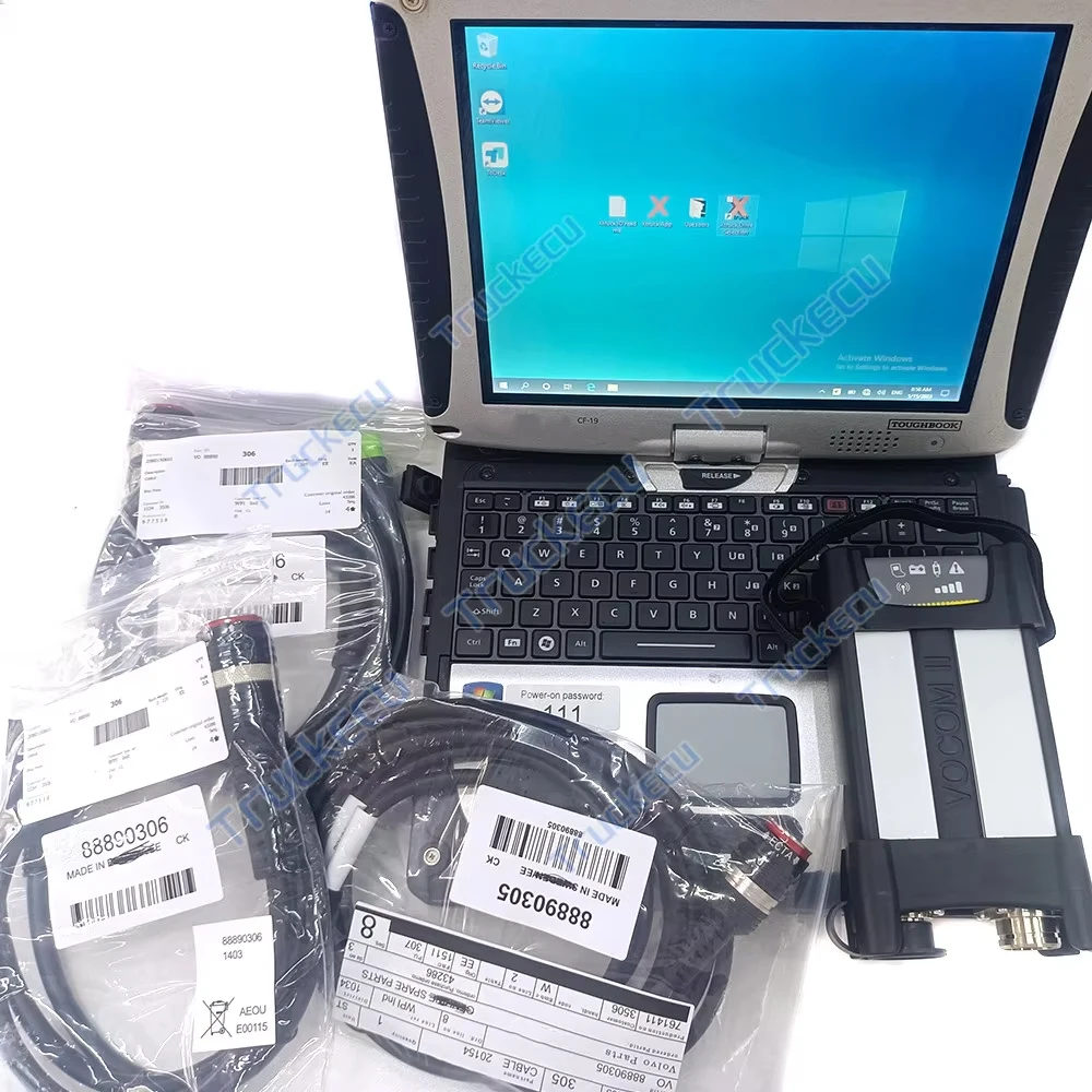 

for VOCOM II 88894000 vocom 2 vcads APCI PTT for renault ud mack heavy duty Truck diagnostic tool+CF19 laptop