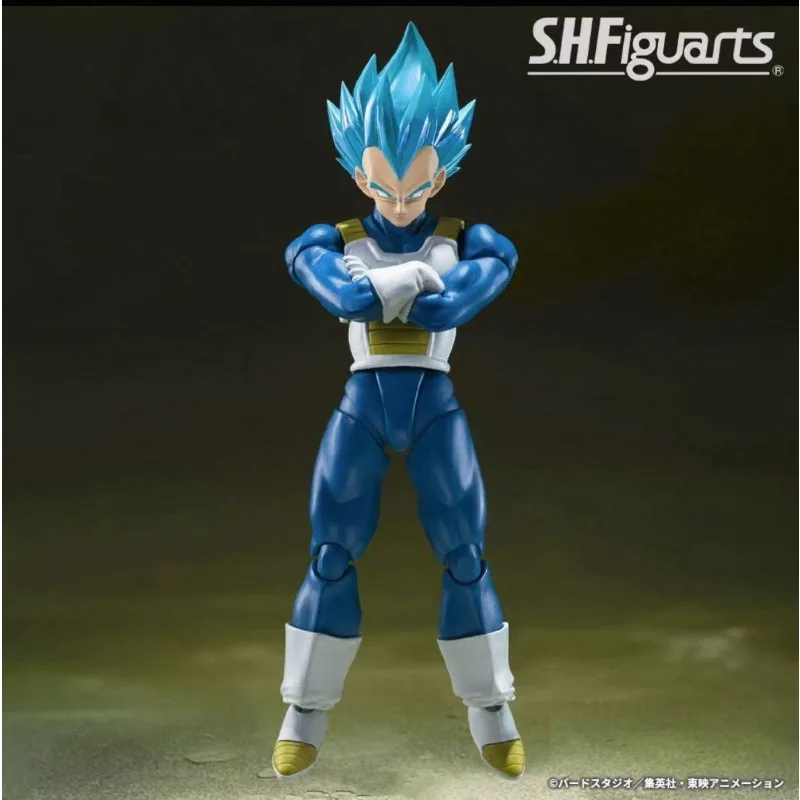 

In Stock 100% Original Bandai Sh Figuarts Shf Dragon Ball Vegeta Blue Hair Action Figures Anime Model Toys Figura Collection