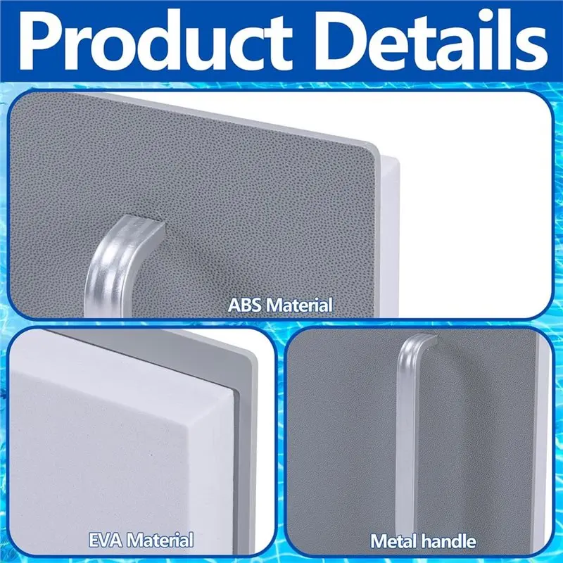 AA01-Pool Skimmer Plug Set Of 2- Wide Mouth Design, 12 X 6 Inches With Handle,For Above Ground Pools, Fits For SP1091WM Models W