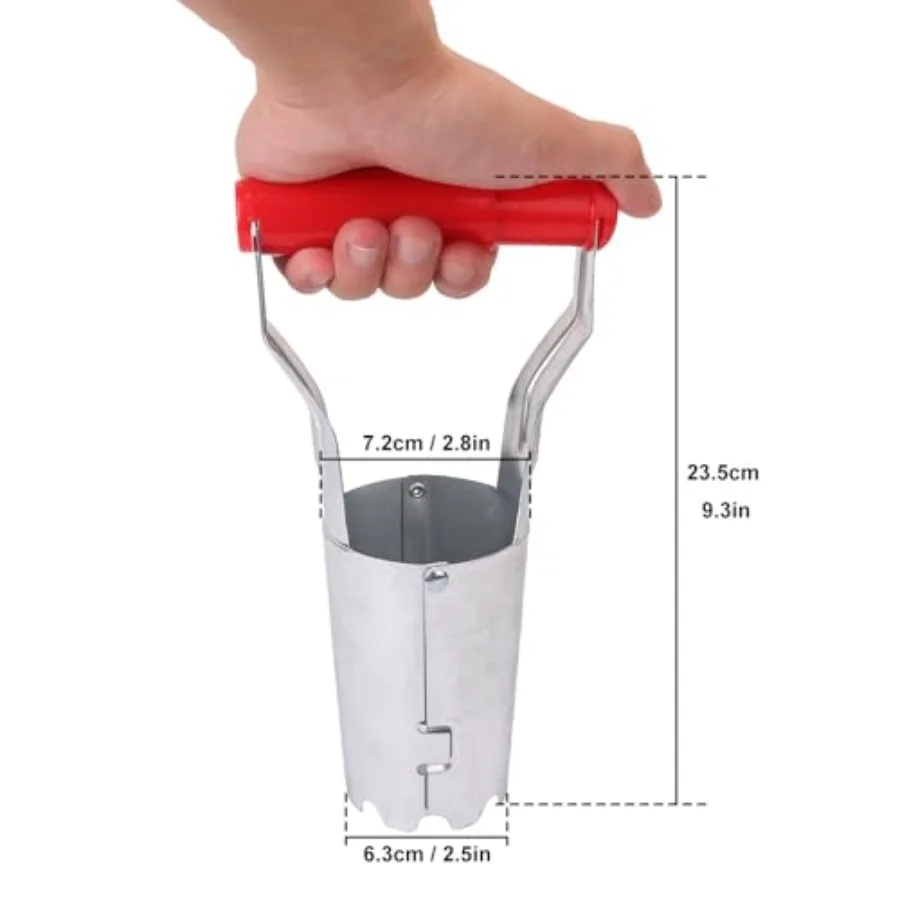 Paquete de 10 herramientas para plantar bombillas con profundidad marcada para una plantación eficiente de tulipanes y narcisos, herramienta de trasplante versátil para Gar