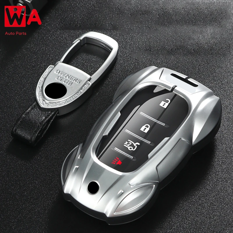 

Metal Car Remote Key Cover Case Holder Housing Shell Fob For Chevrolet Chevy New Malibu Equinox Blazer Camaro Seeker Trax 2024